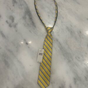 Yellow and Blue Striped Boy’s Adjustable Tie nwt